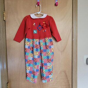 💜Buster Brown 24m Patchwork One Piece Romper